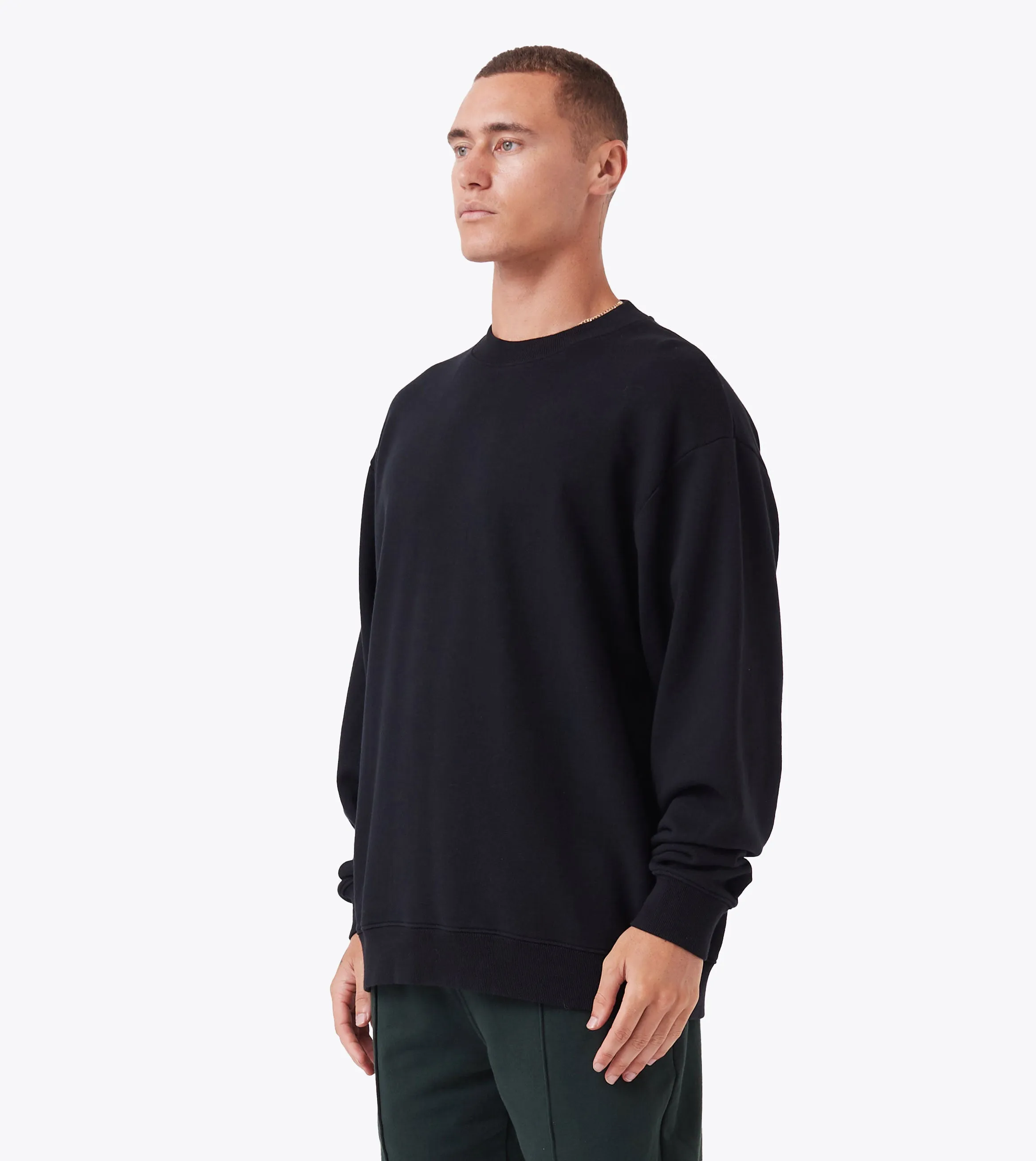 Script Orgo Crewsweat Black sold by Zanerobe product image thumbnail 4