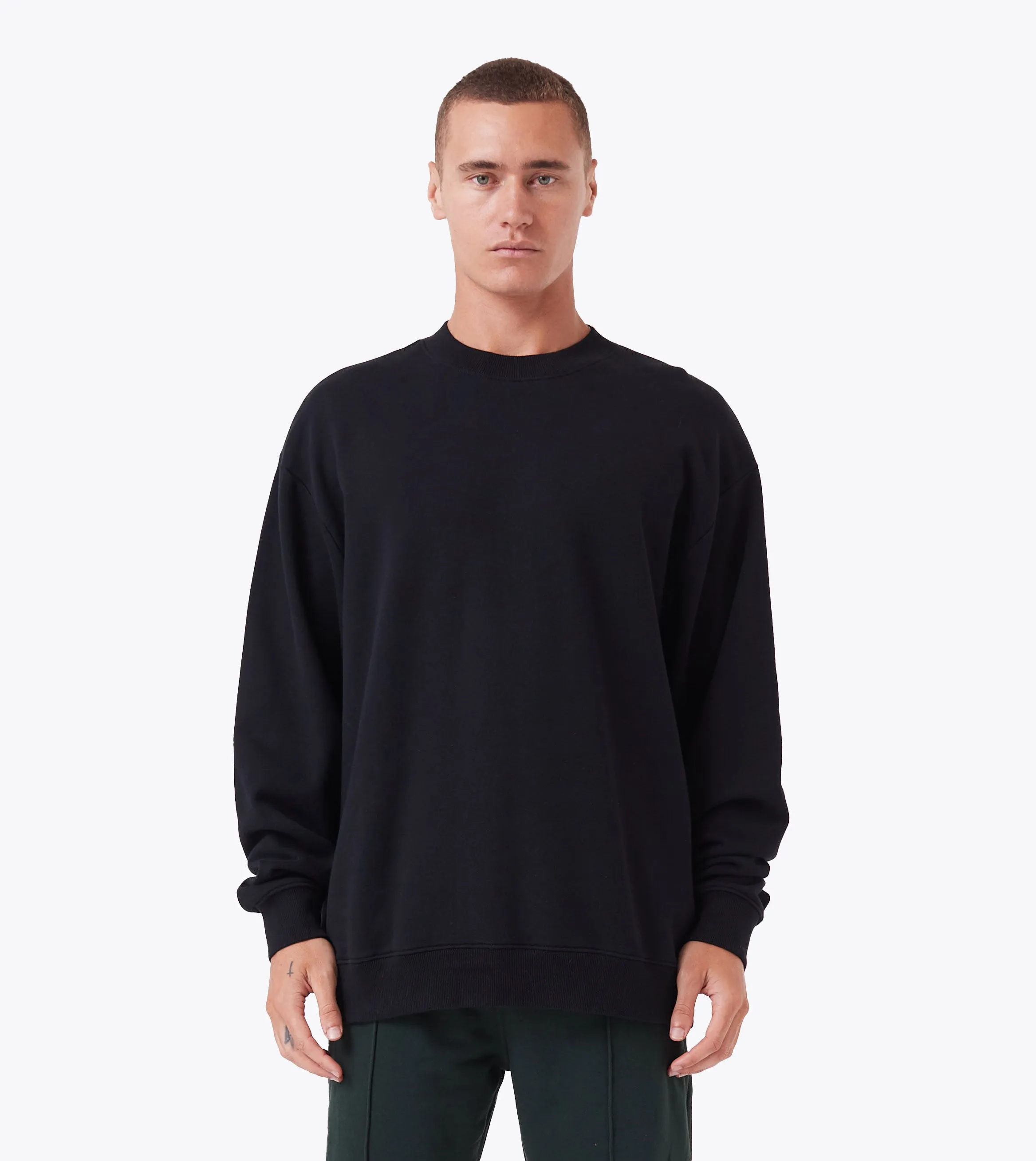 Script Orgo Crewsweat Black sold by Zanerobe product image thumbnail 3