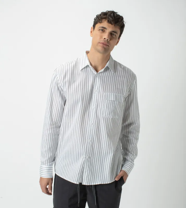 Resort LS Shirt Black/White (No Units) sold by Zanerobe