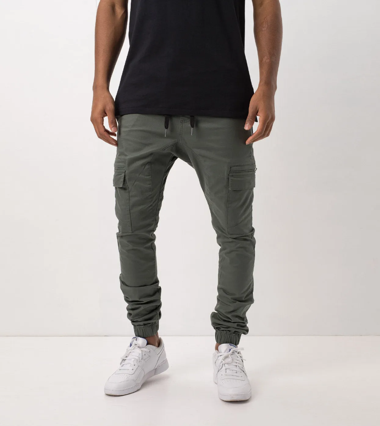 Sureshot Cargo Jogger Olive sold by Zanerobe