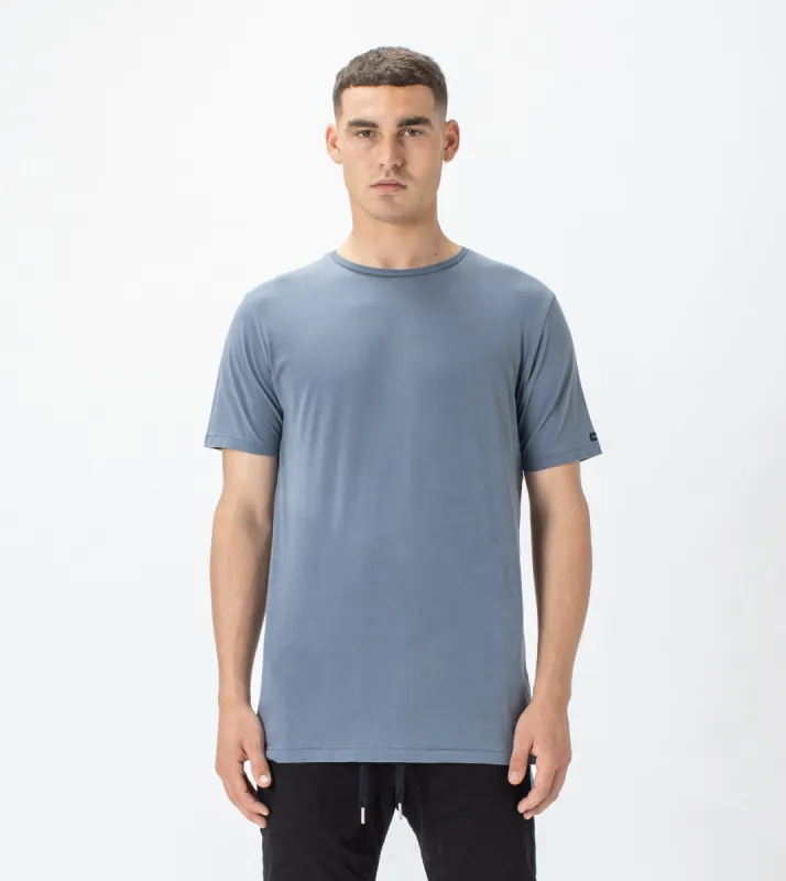 Flintlock Tee GD Chalk Blue sold by Zanerobe