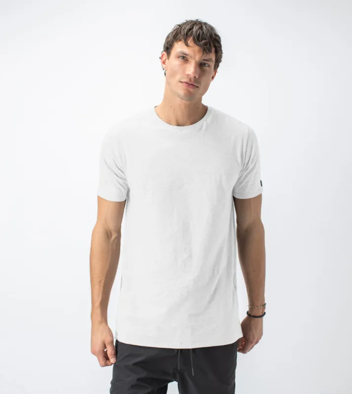 Flintlock Tee White Marle sold by Zanerobe