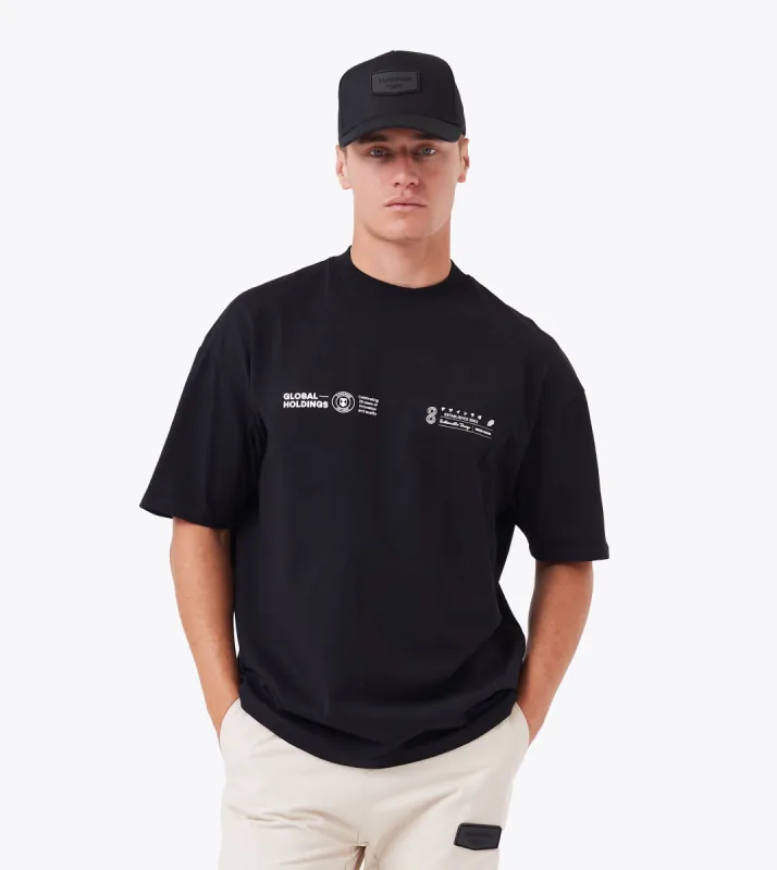 Volume Box ++ Tee Black sold by Zanerobe