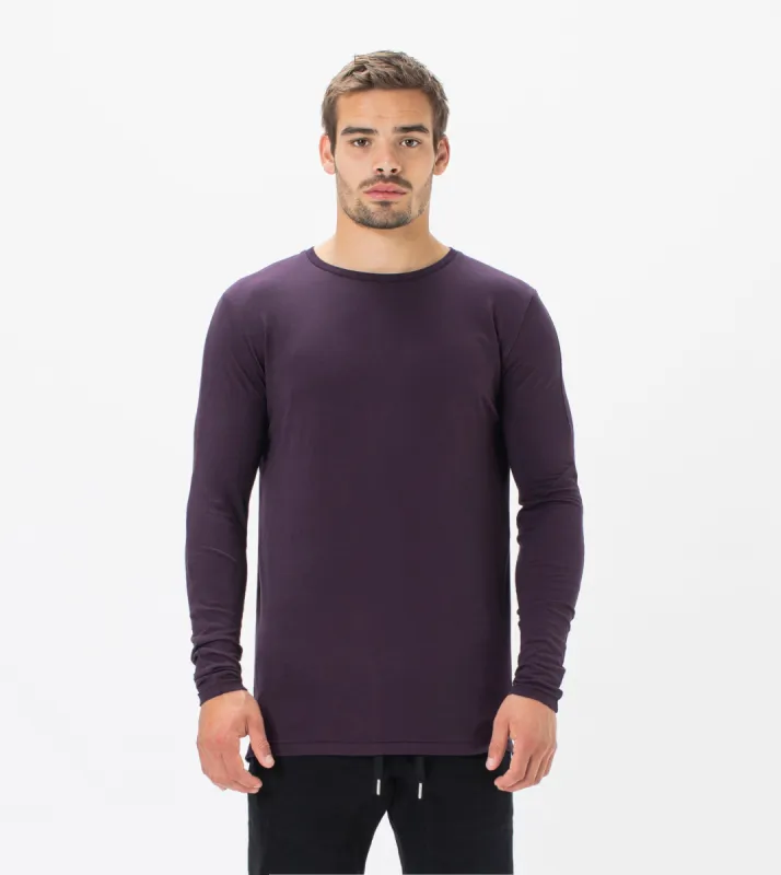 Flintlock LS Tee Dk Grape sold by Zanerobe