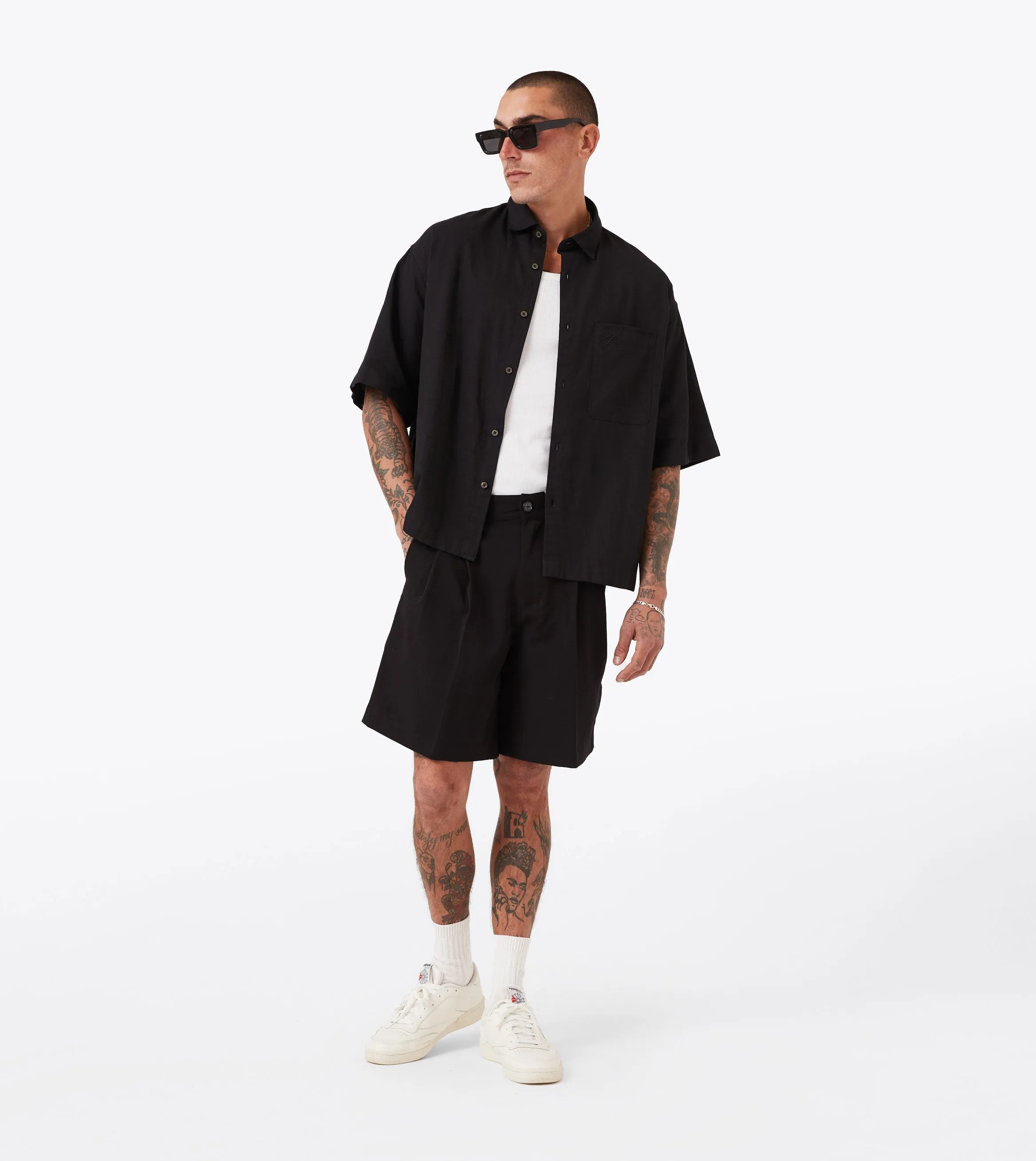 Box Crop Shirt Black sold by Zanerobe product image thumbnail 2