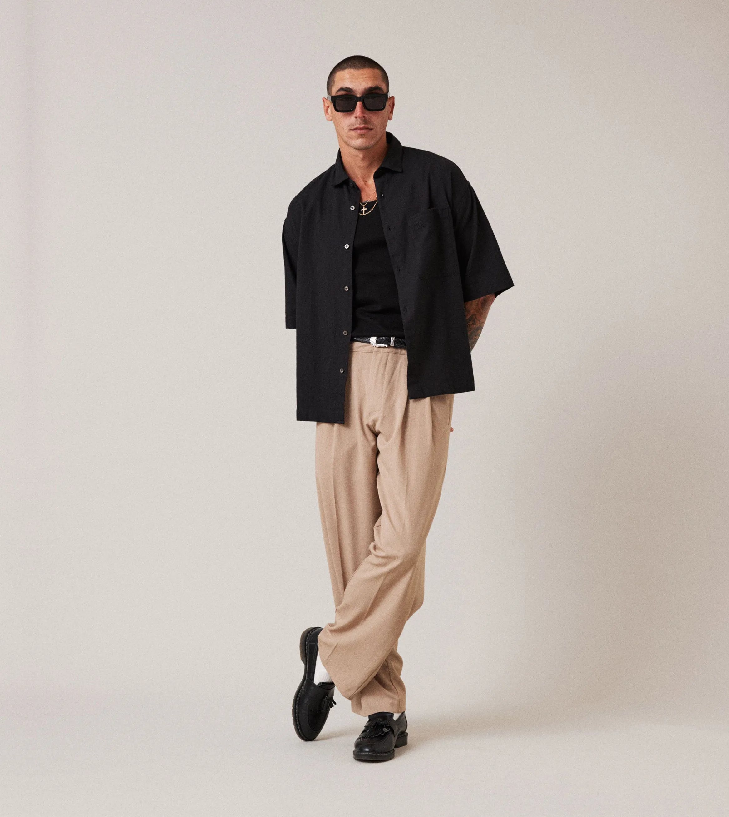 Box Crop Shirt Black sold by Zanerobe product image thumbnail 5