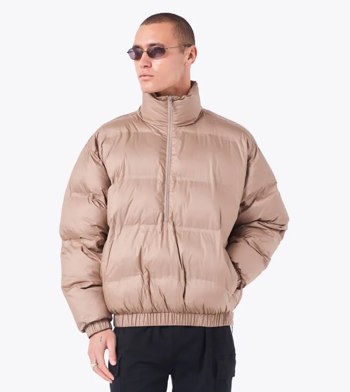 3/4 Puffer Jacket Dk Tan sold by Zanerobe