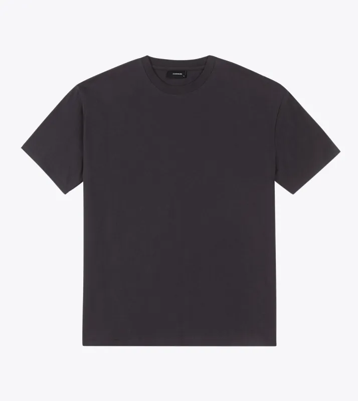 Box Tee GD Dk Grey sold by Zanerobe