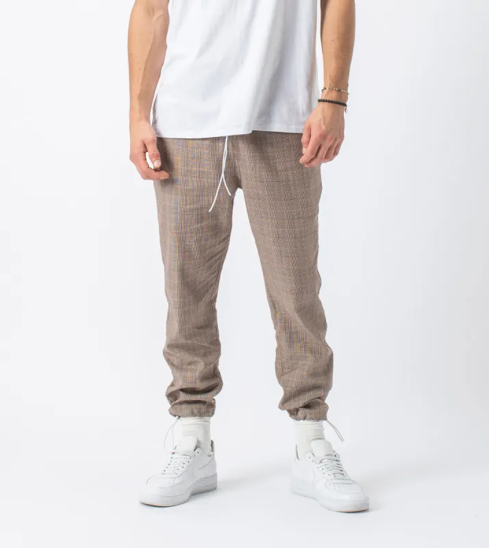 Plaid Jumpa Jogger Timber sold by Zanerobe
