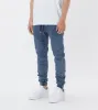 Sureshot Denim Jogger Stripped Indigo sold by Zanerobe