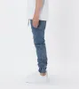 Sureshot Denim Jogger Stripped Indigo sold by Zanerobe