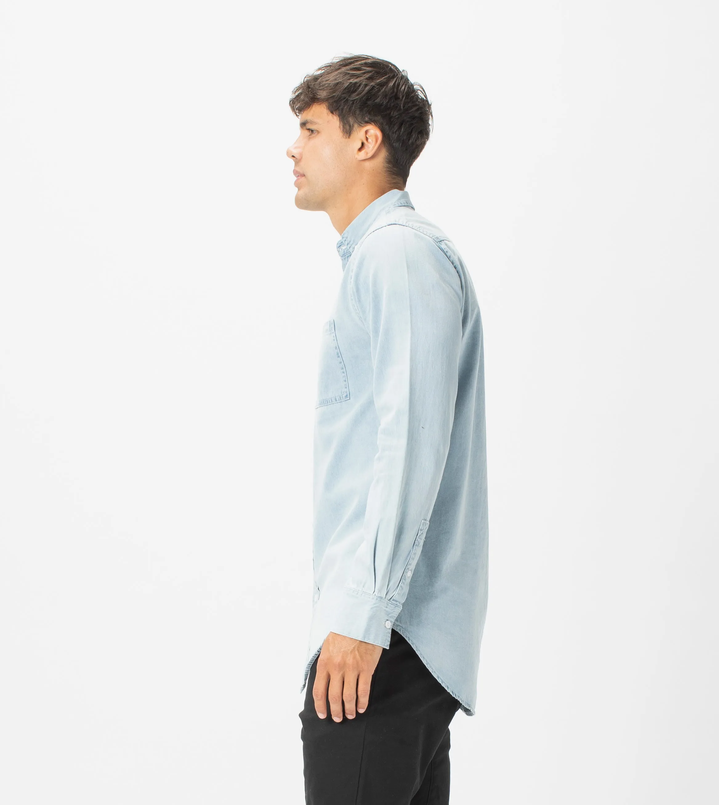 7 Foot Work Denim LS Shirt Original Blue sold by Zanerobe product image thumbnail 2