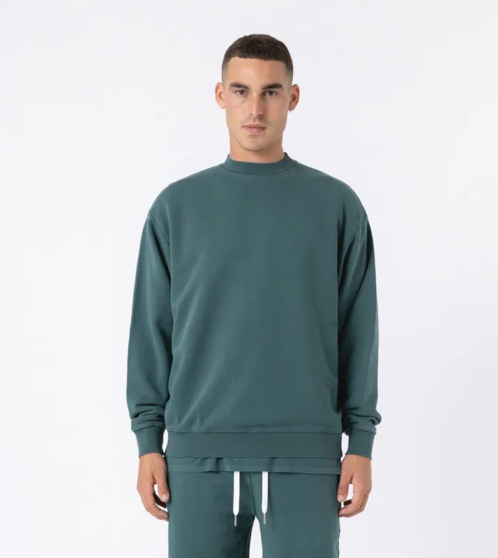 Orgo Crew Sweat GD Dk Forest sold by Zanerobe