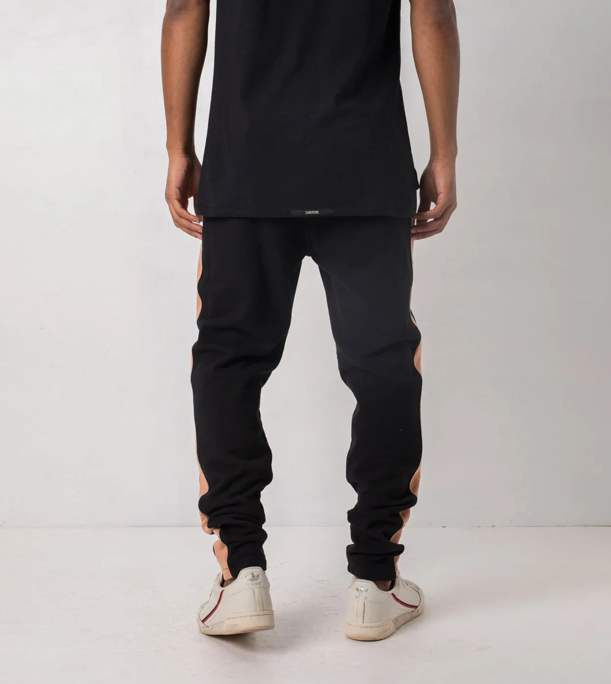 Jumpshot Trackpant Black/Biscuit sold by Zanerobe product image thumbnail 4