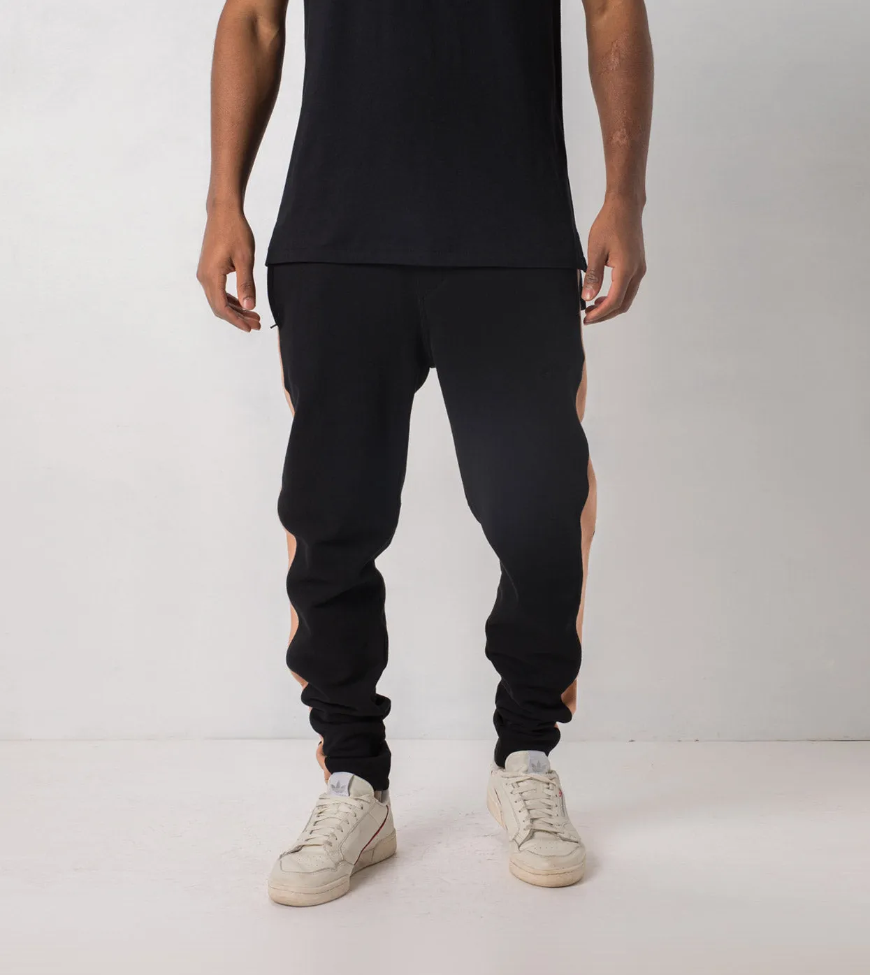 Jumpshot Trackpant Black/Biscuit sold by Zanerobe product image thumbnail 5