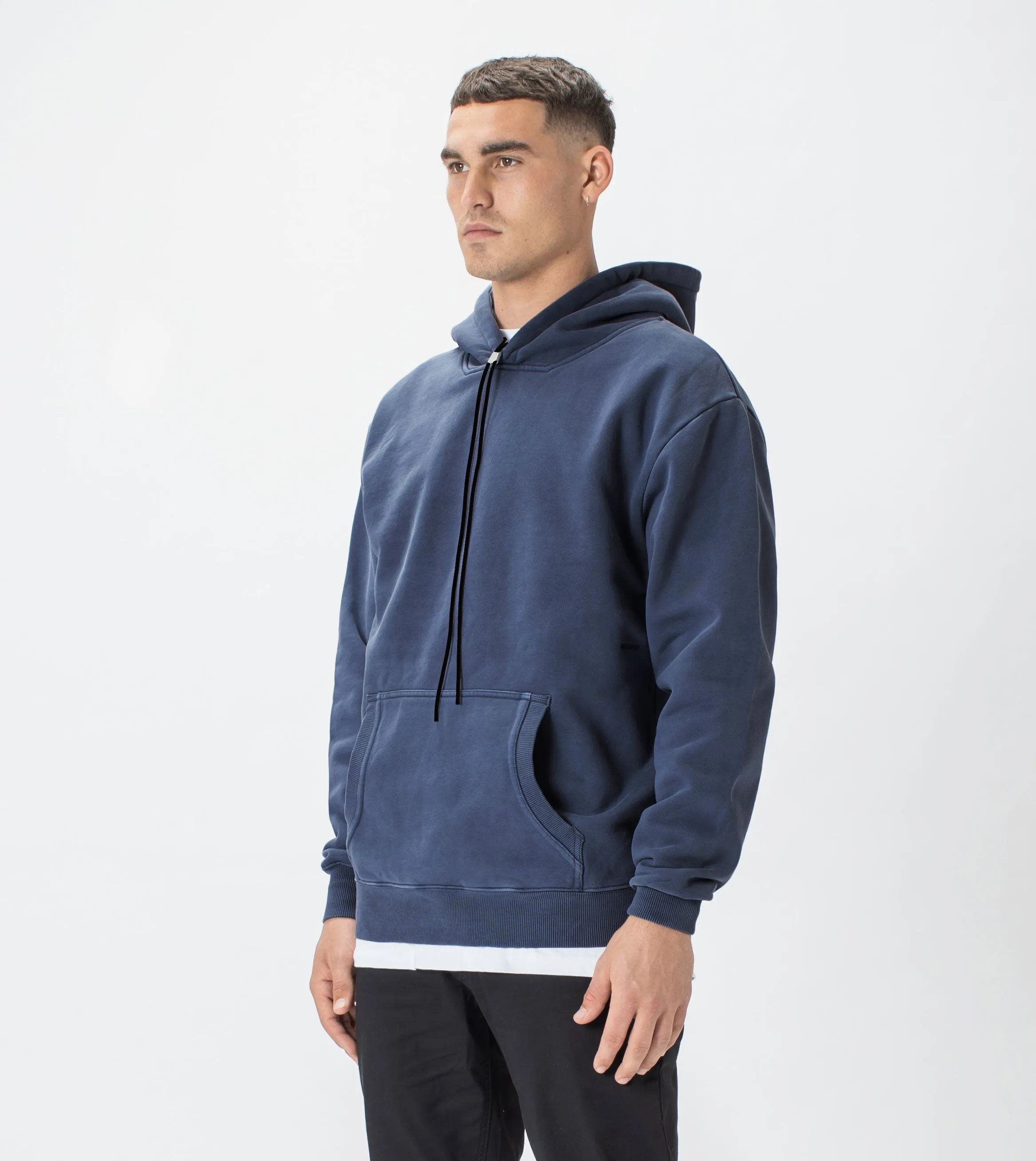 Lowgo Hood Sweat GD Indigo sold by Zanerobe product image thumbnail 5