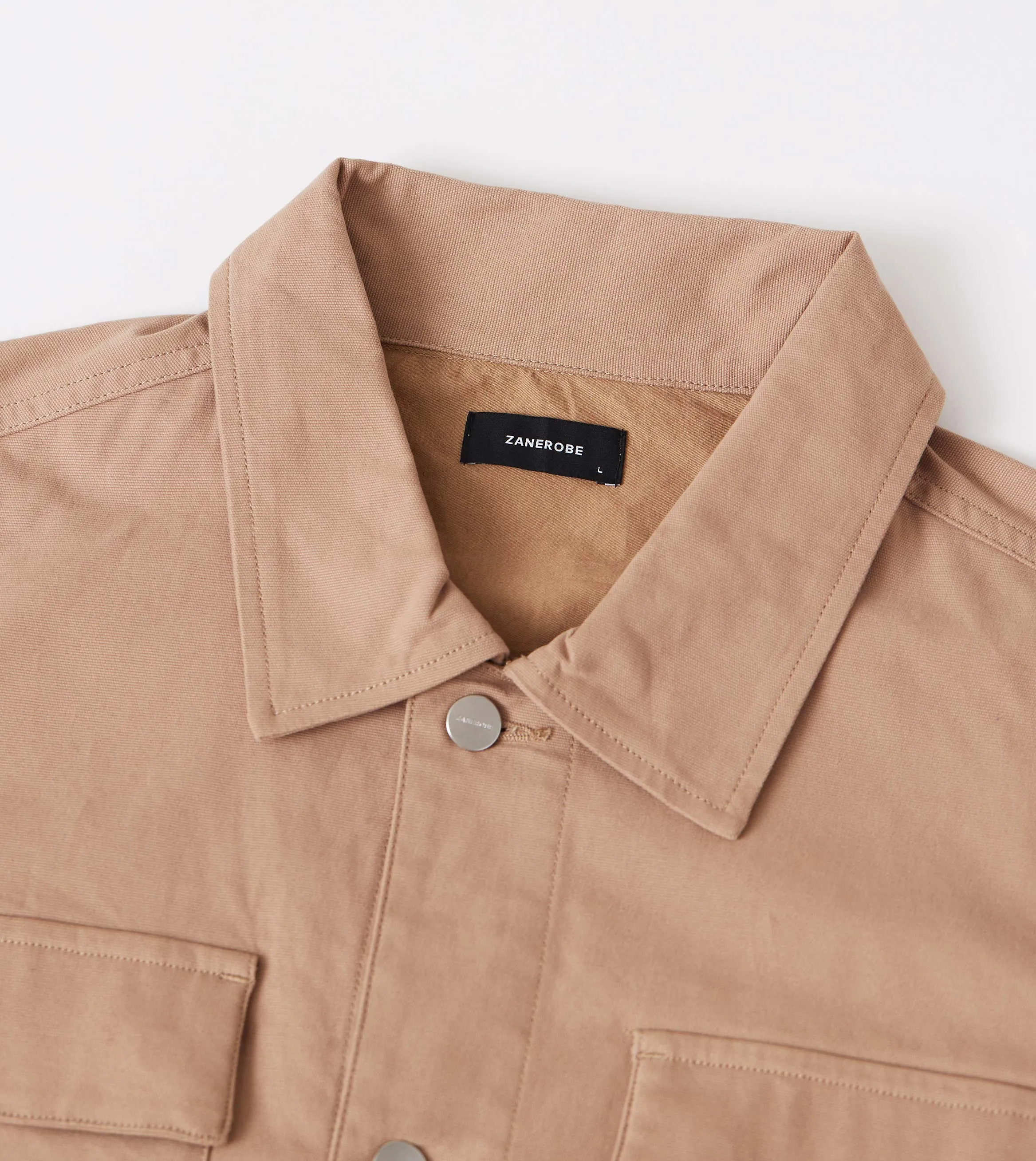 Canvas Work Jacket Dk Tan sold by Zanerobe product image thumbnail 4