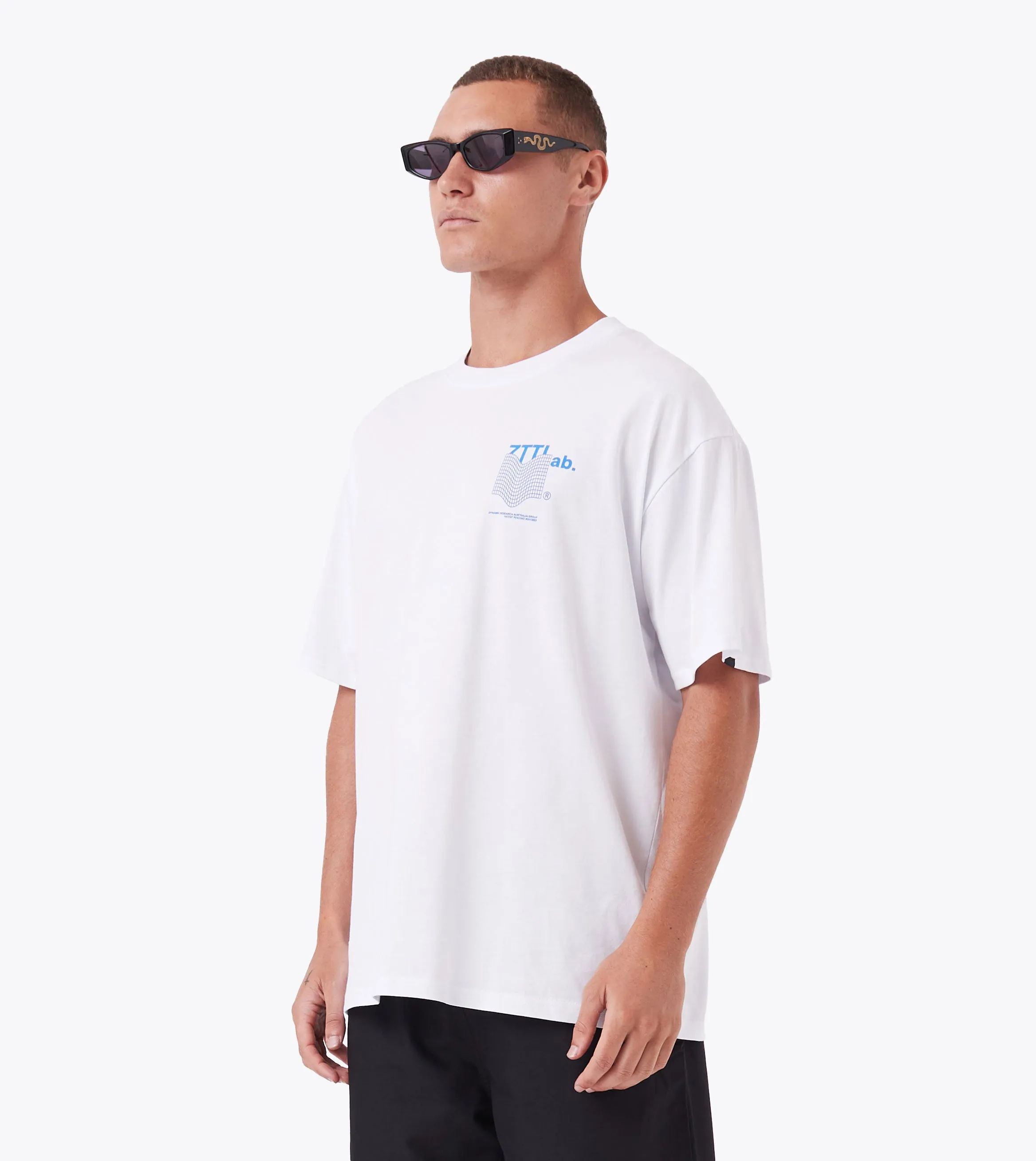 Tunnel Box Tee White sold by Zanerobe product image thumbnail 4