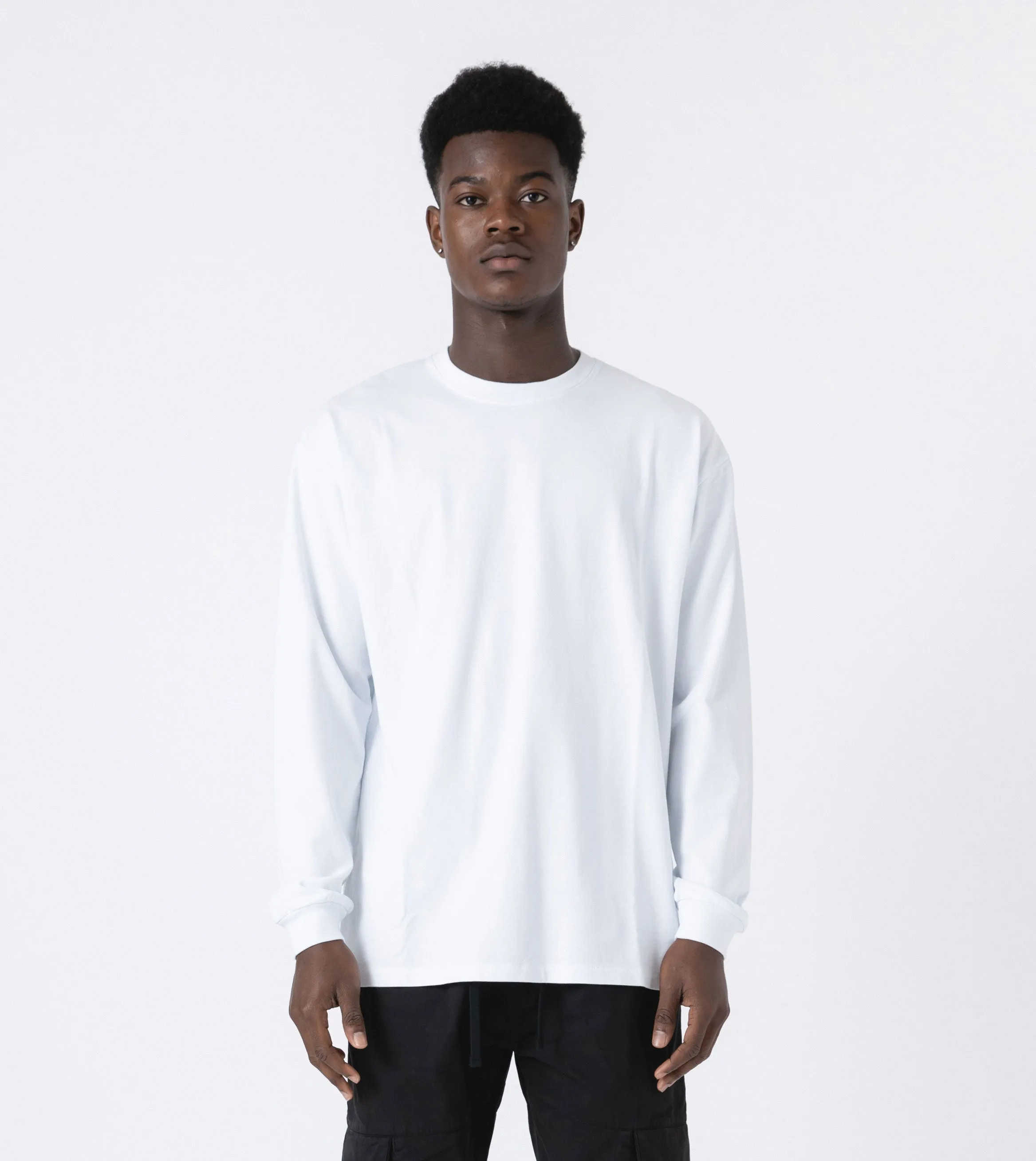 Box LS Tee White sold by Zanerobe