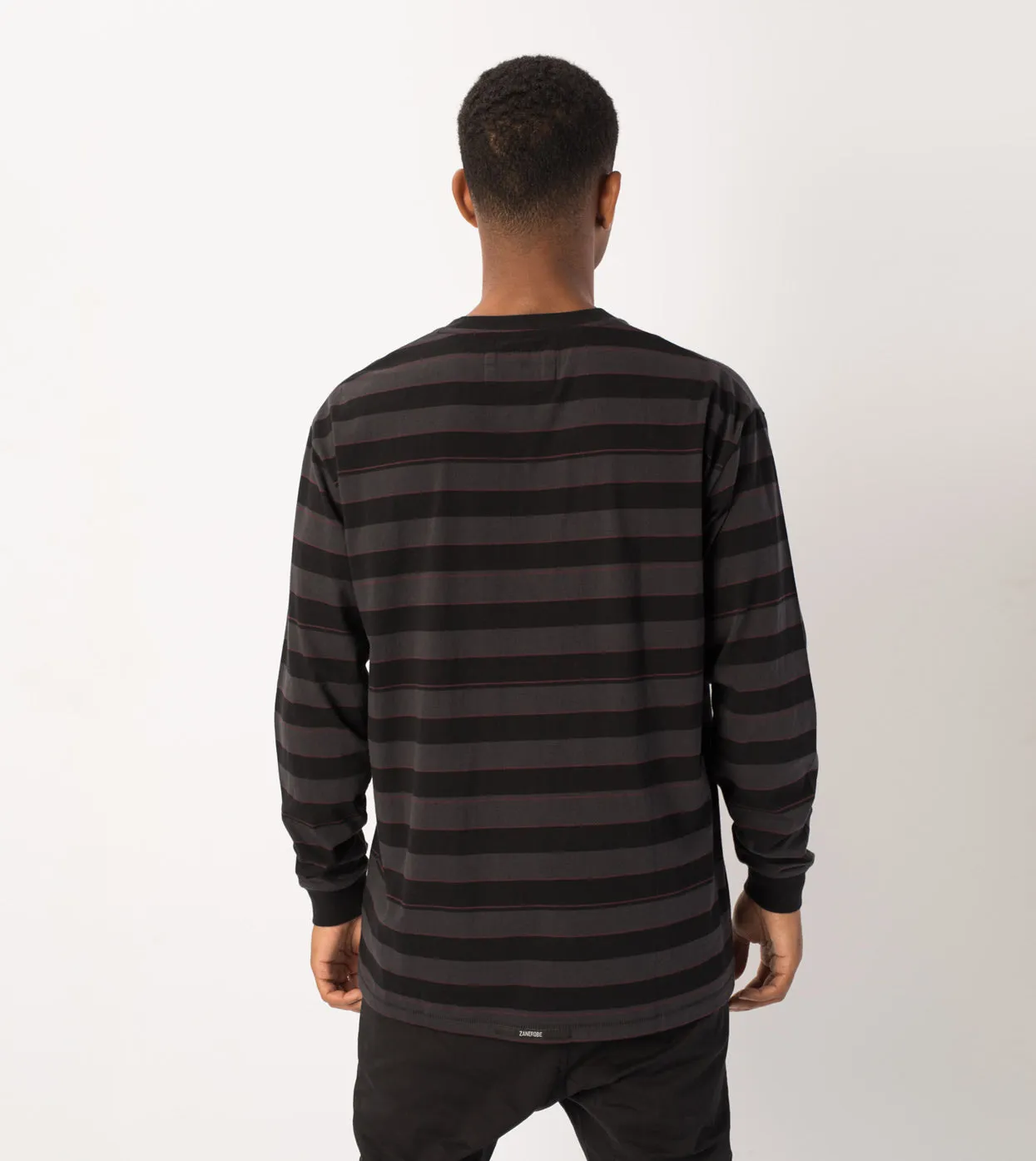 Hoop Box LS Tee Vintage Black/Black - Sale sold by Zanerobe product image thumbnail 5