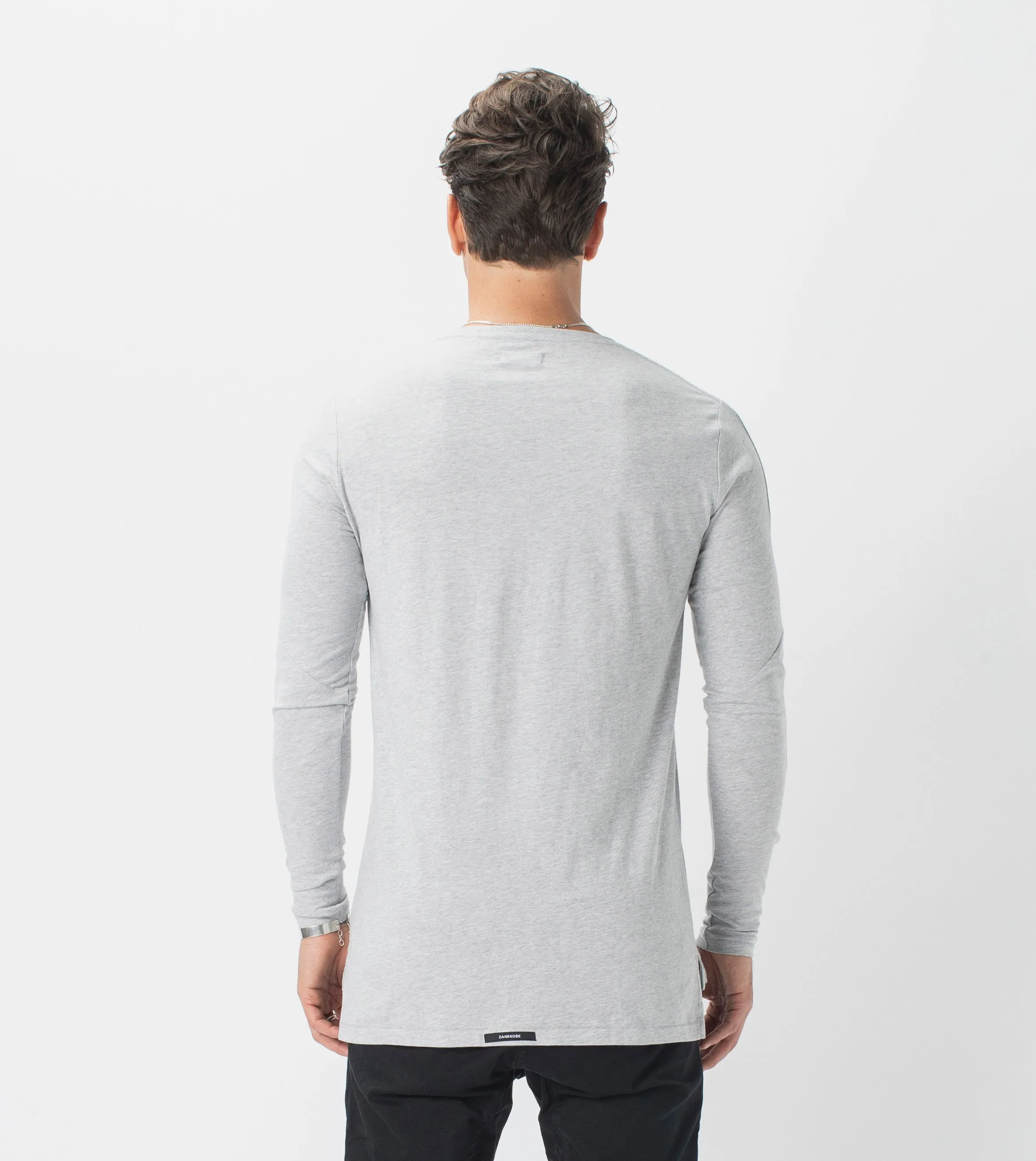 Flintlock LS Tee Silver Marle sold by Zanerobe product image thumbnail 5