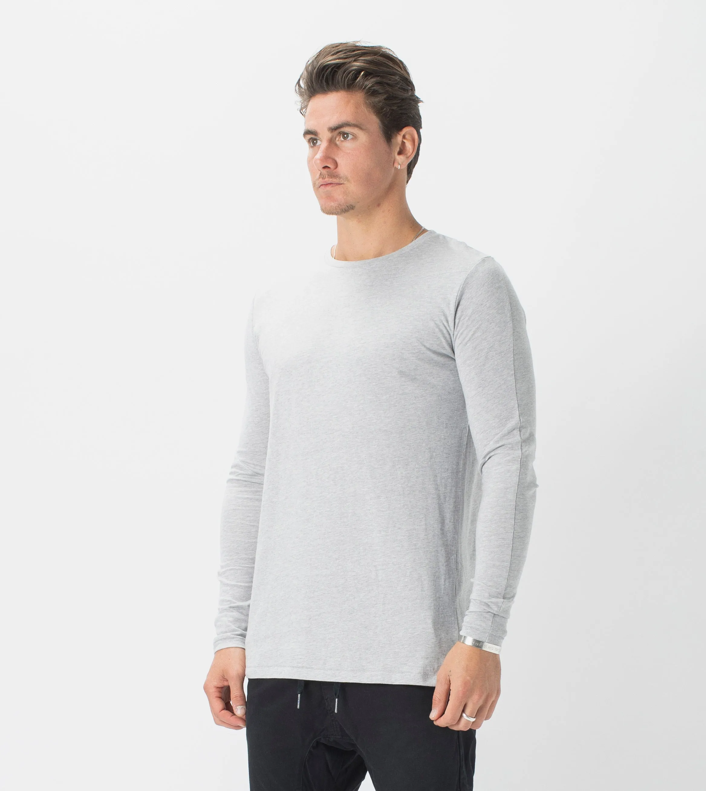 Flintlock LS Tee Silver Marle sold by Zanerobe product image thumbnail 2