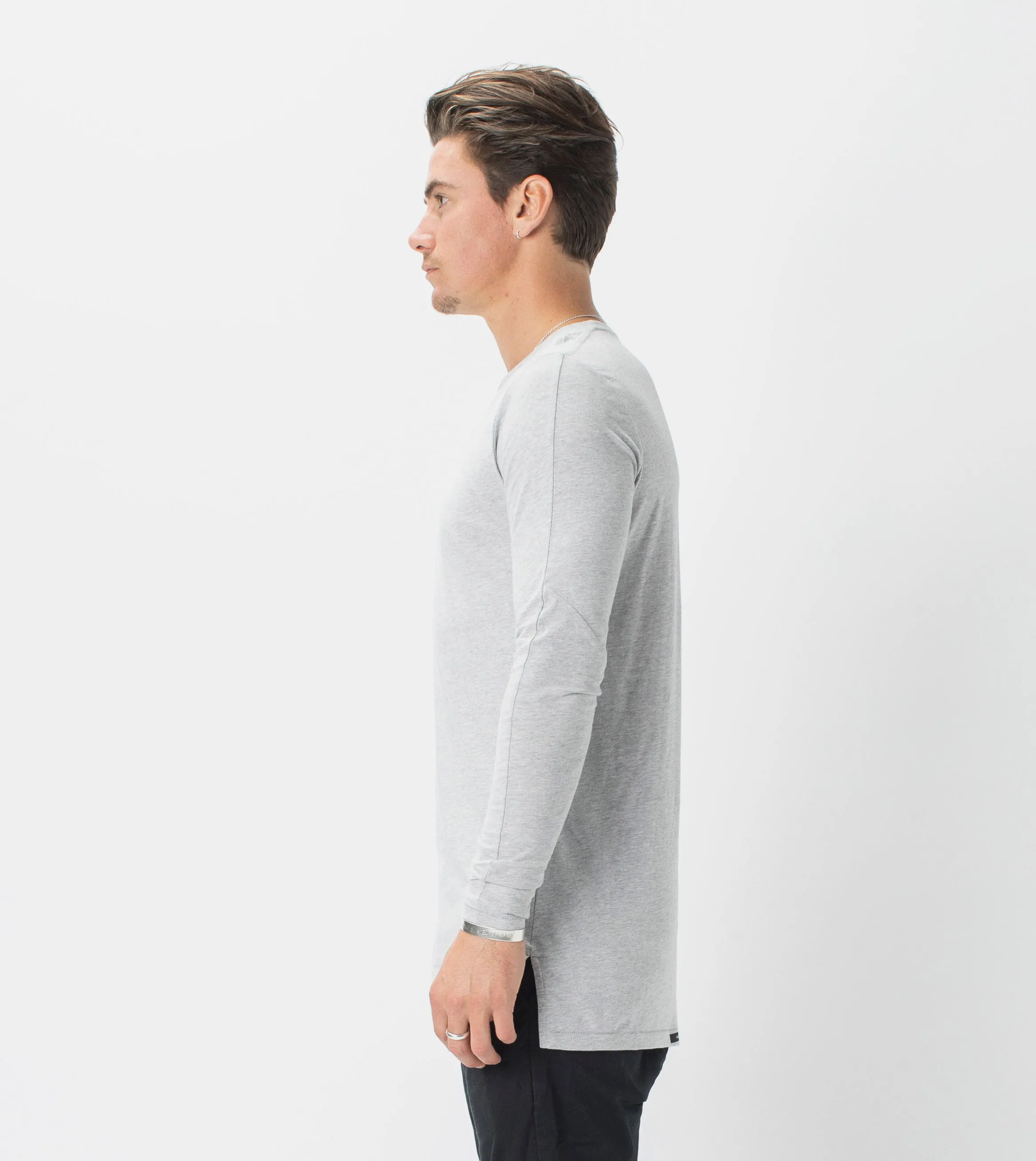 Flintlock LS Tee Silver Marle sold by Zanerobe product image thumbnail 4