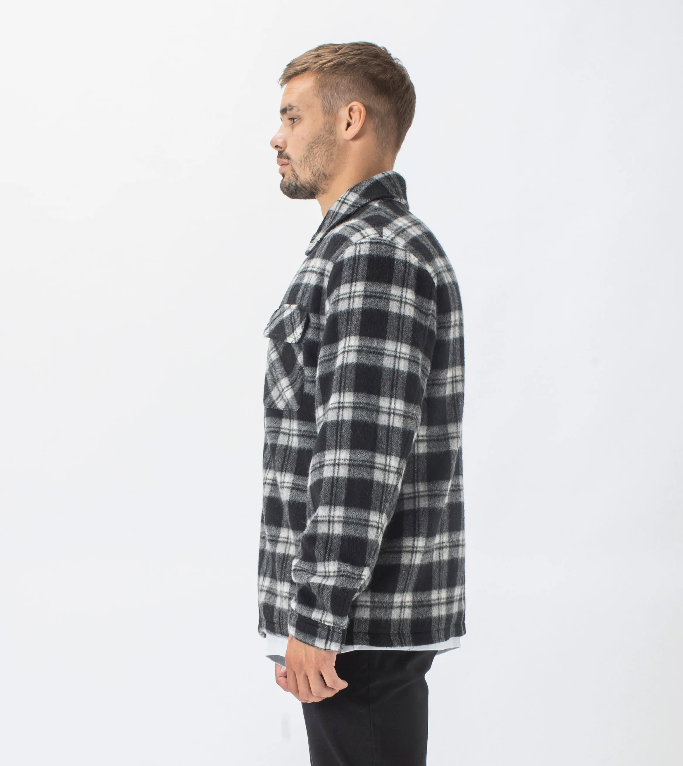 Plaid Work Jacket Grey sold by Zanerobe product image thumbnail 5