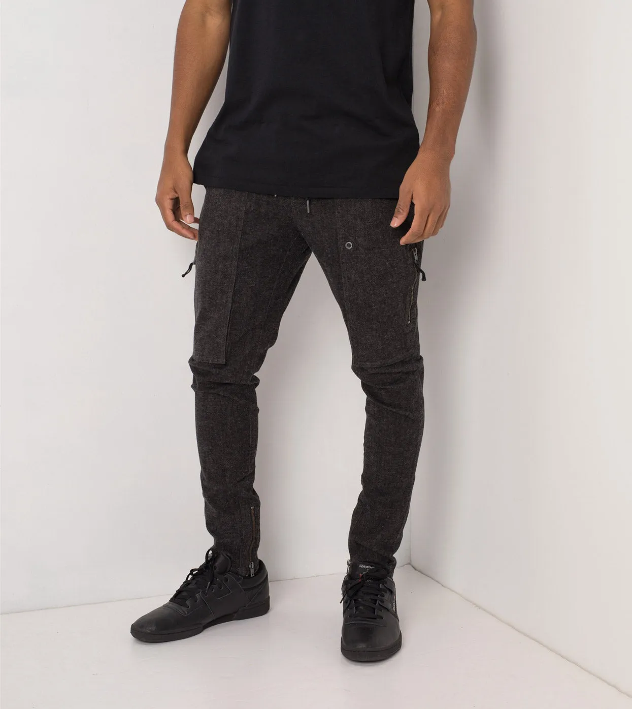 Blockshot Chino Charcoal Marle sold by Zanerobe product image thumbnail 2