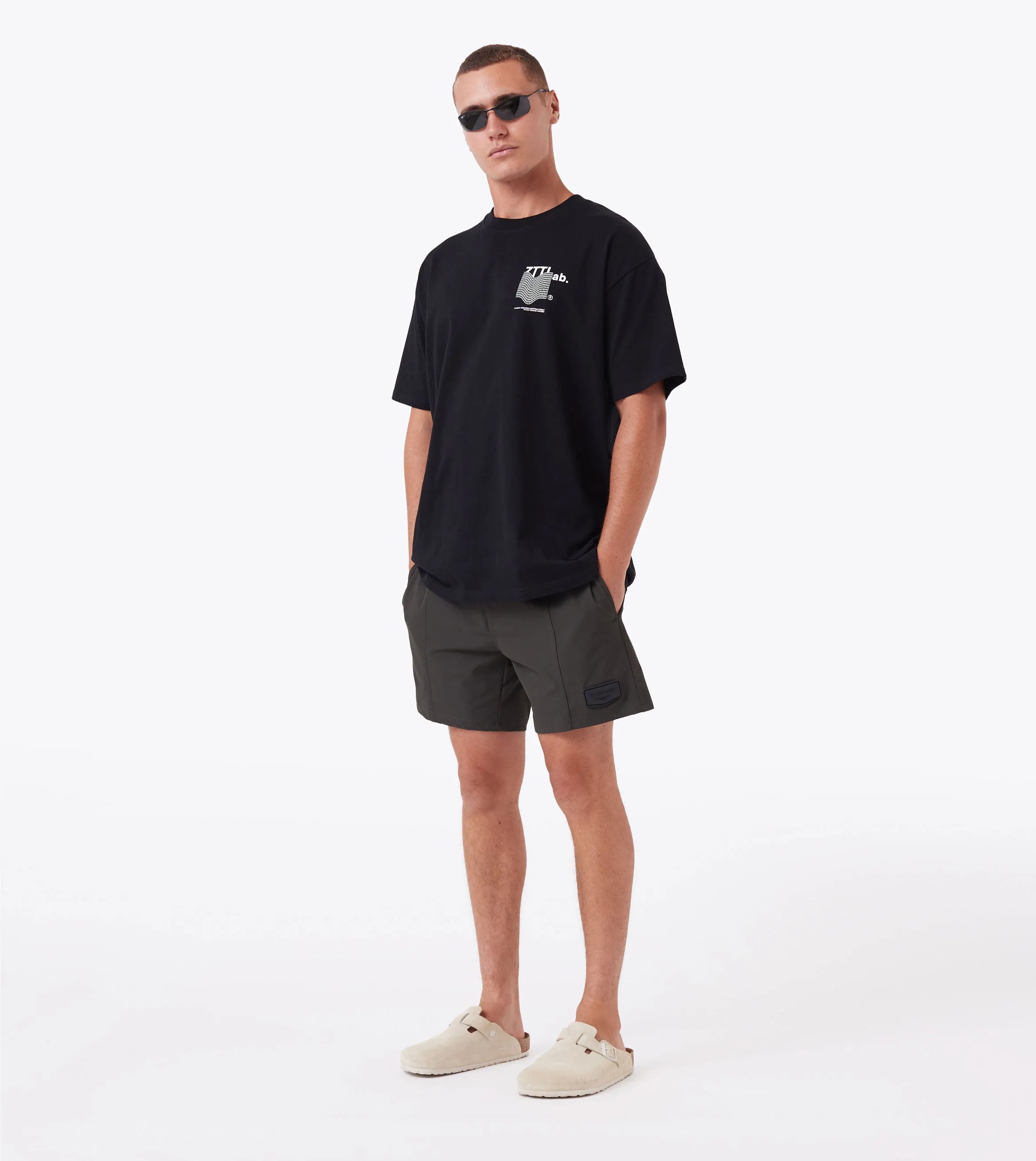 Tunnel Box Tee Black sold by Zanerobe product image thumbnail 3