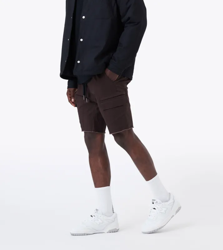 Sureshot Cargo Short Dk Choc sold by Zanerobe