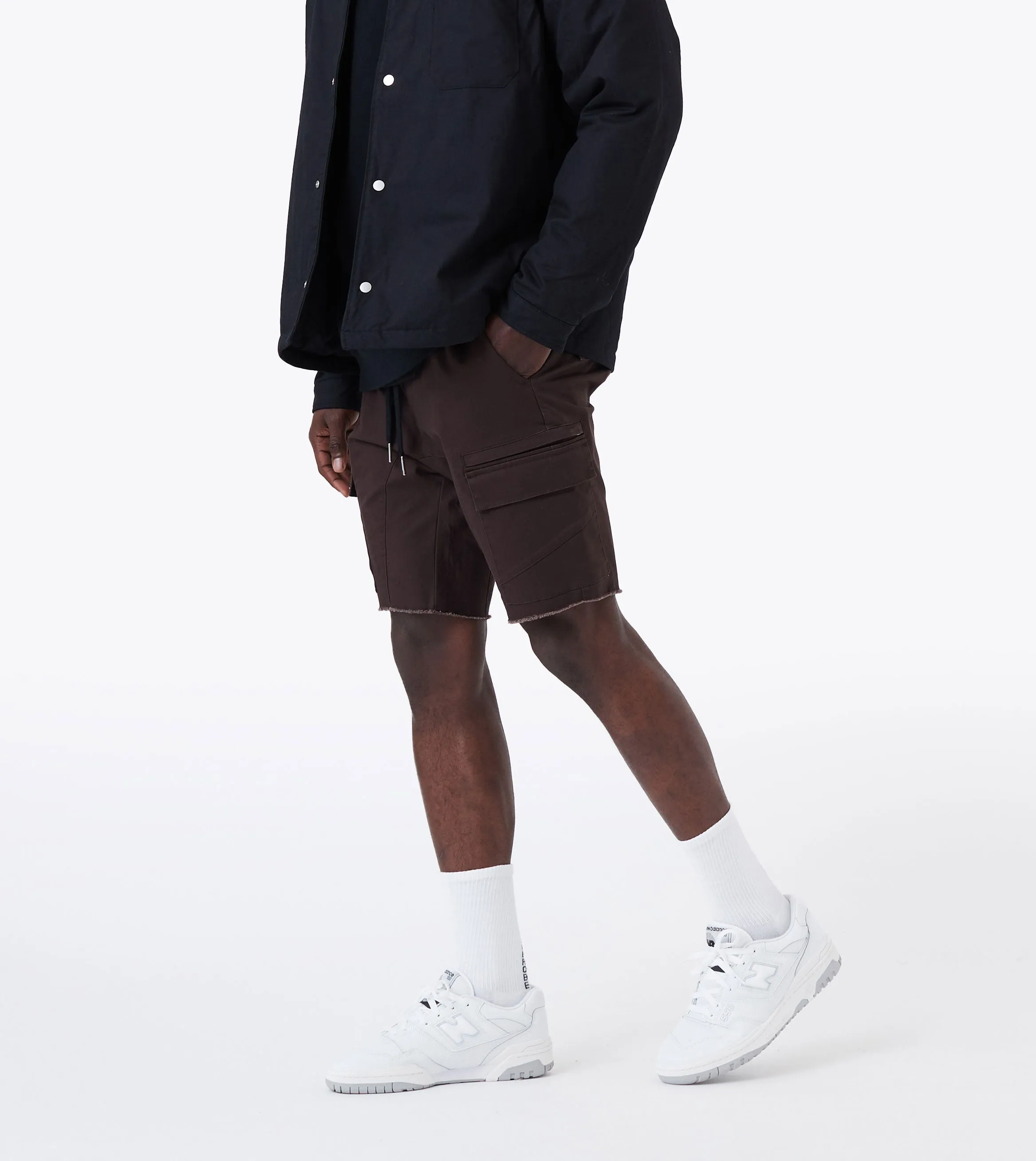 Sureshot Cargo Short Dk Choc sold by Zanerobe