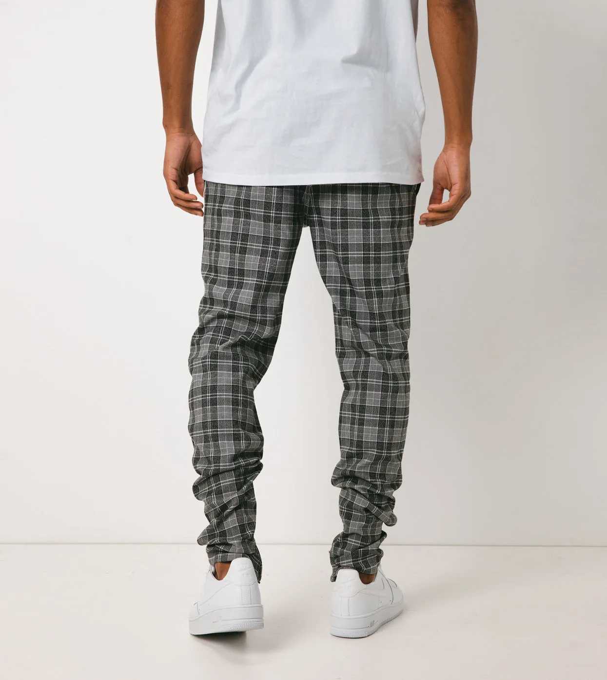 Plaid Unblockshot Chino Static Black sold by Zanerobe product image thumbnail 5