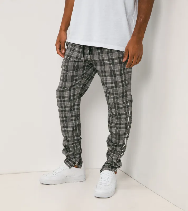 Plaid Unblockshot Chino Static Black sold by Zanerobe