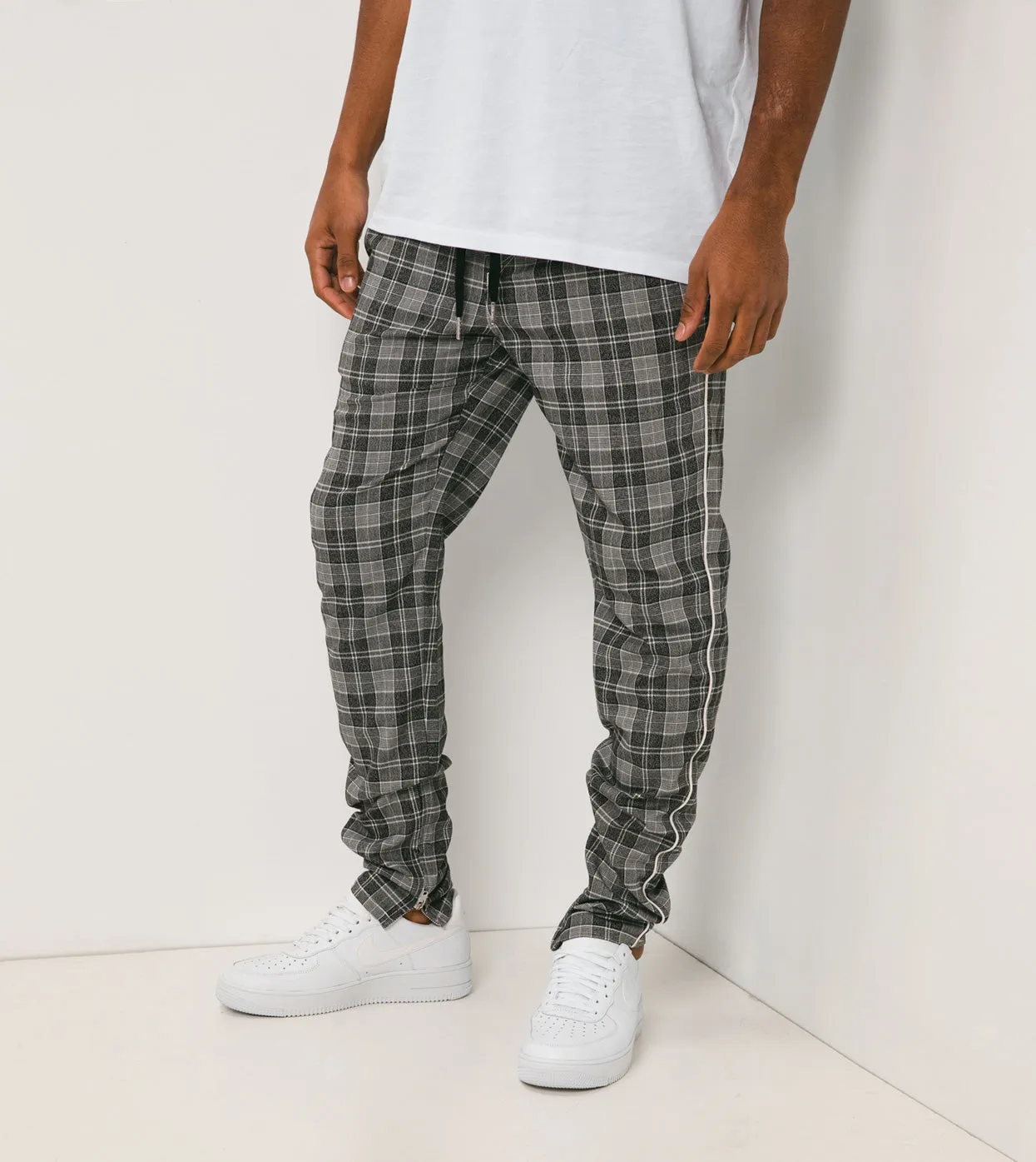 Plaid Unblockshot Chino Static Black sold by Zanerobe