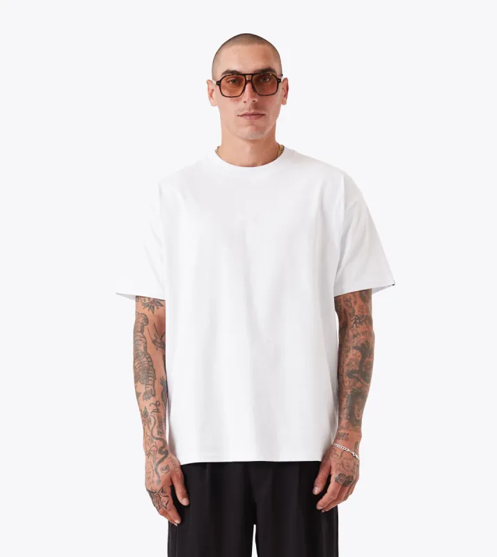 Box Tee White sold by Zanerobe