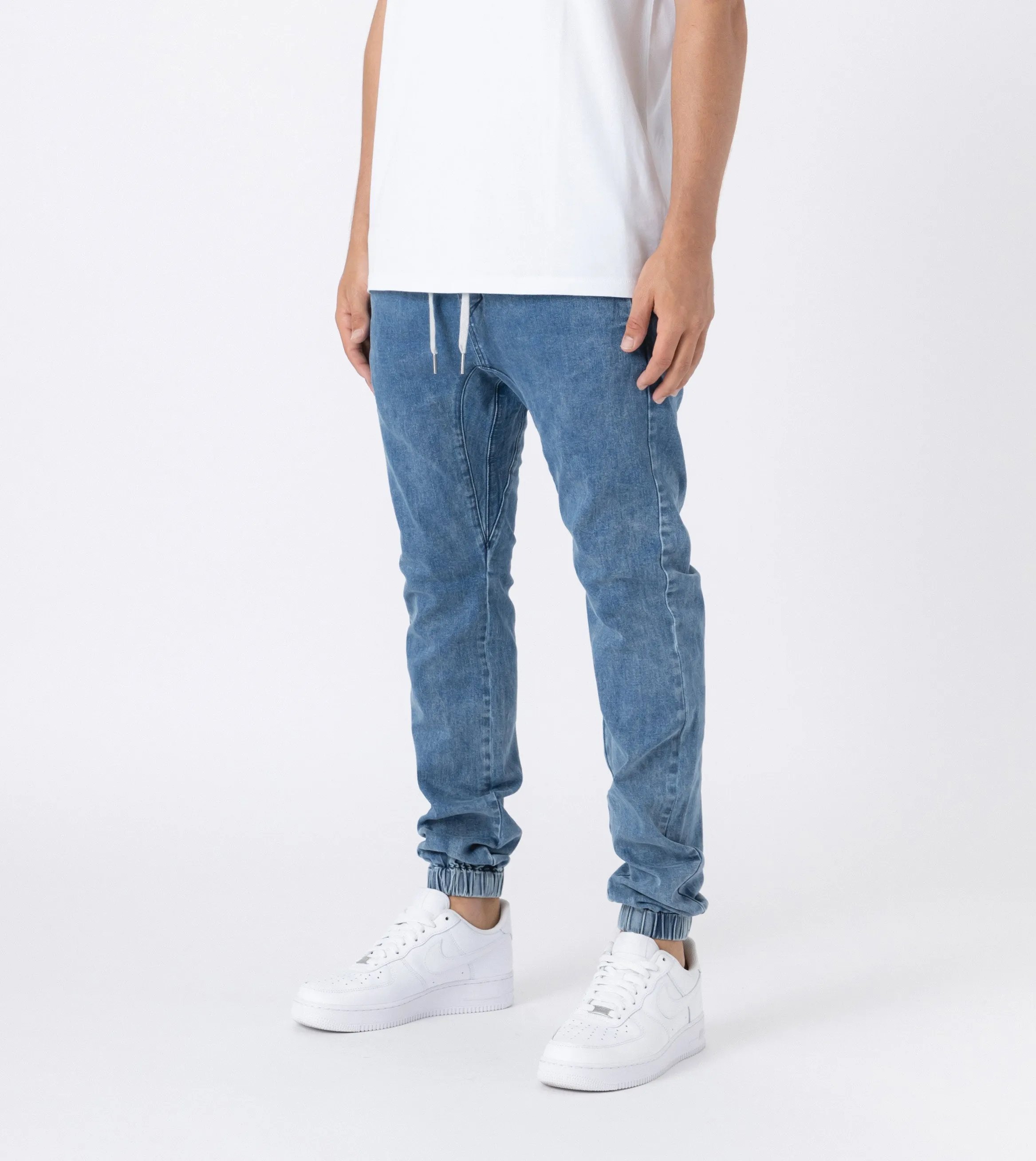 Sureshot Mid Rise Denim Jogger Essential Blue sold by Zanerobe product image thumbnail 5