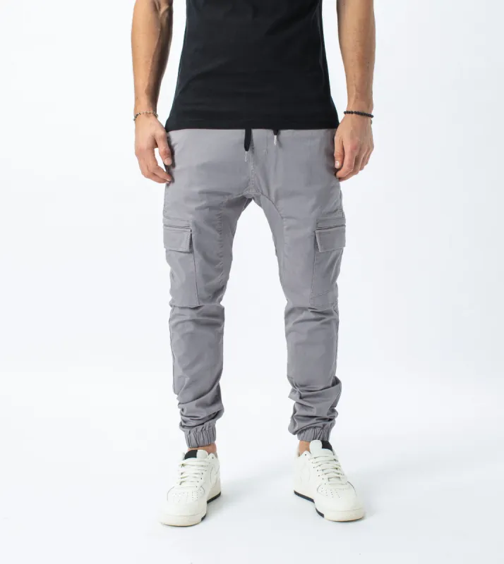 Sureshot Lightweight Cargo Jogger Cement sold by Zanerobe