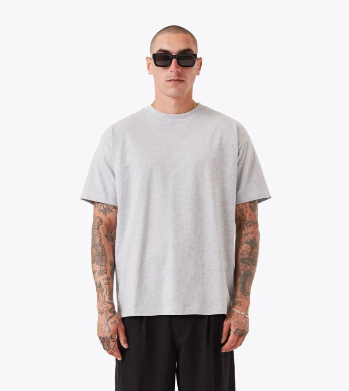 Box Tee Grey Marle sold by Zanerobe