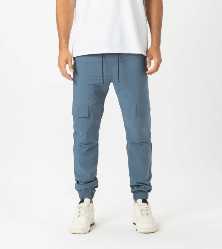 Sureshot Tech Cargo Jogger Dull Blue sold by Zanerobe