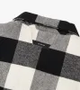Hike Plaid Overshirt Black/Vintage White sold by Zanerobe