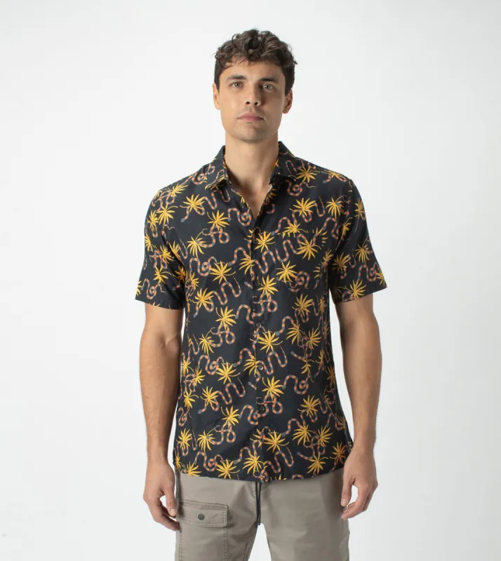 Serpent SS Shirt Black sold by Zanerobe