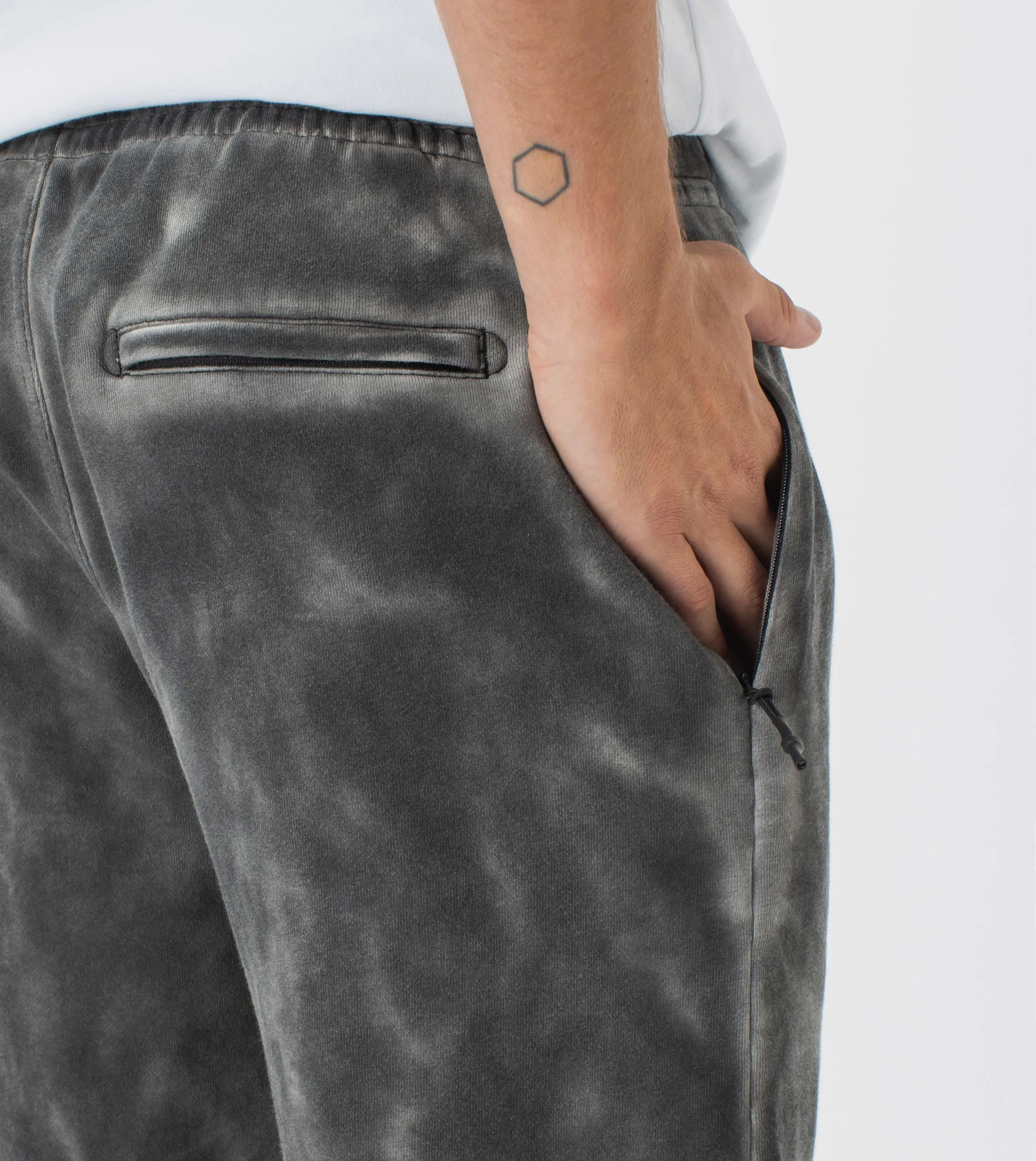 Marble Jumpa Fleece Short GD Black sold by Zanerobe product image thumbnail 2