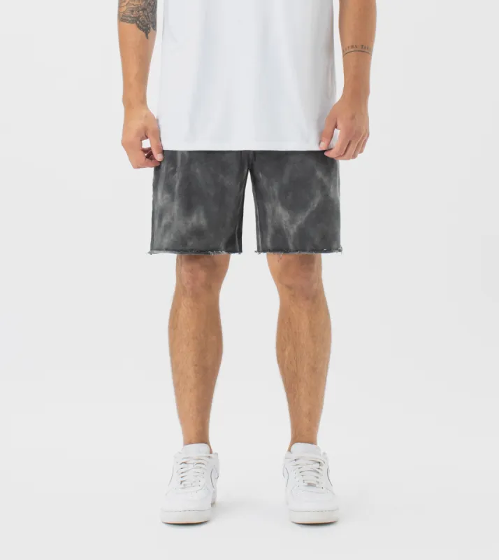 Marble Jumpa Fleece Short GD Black sold by Zanerobe