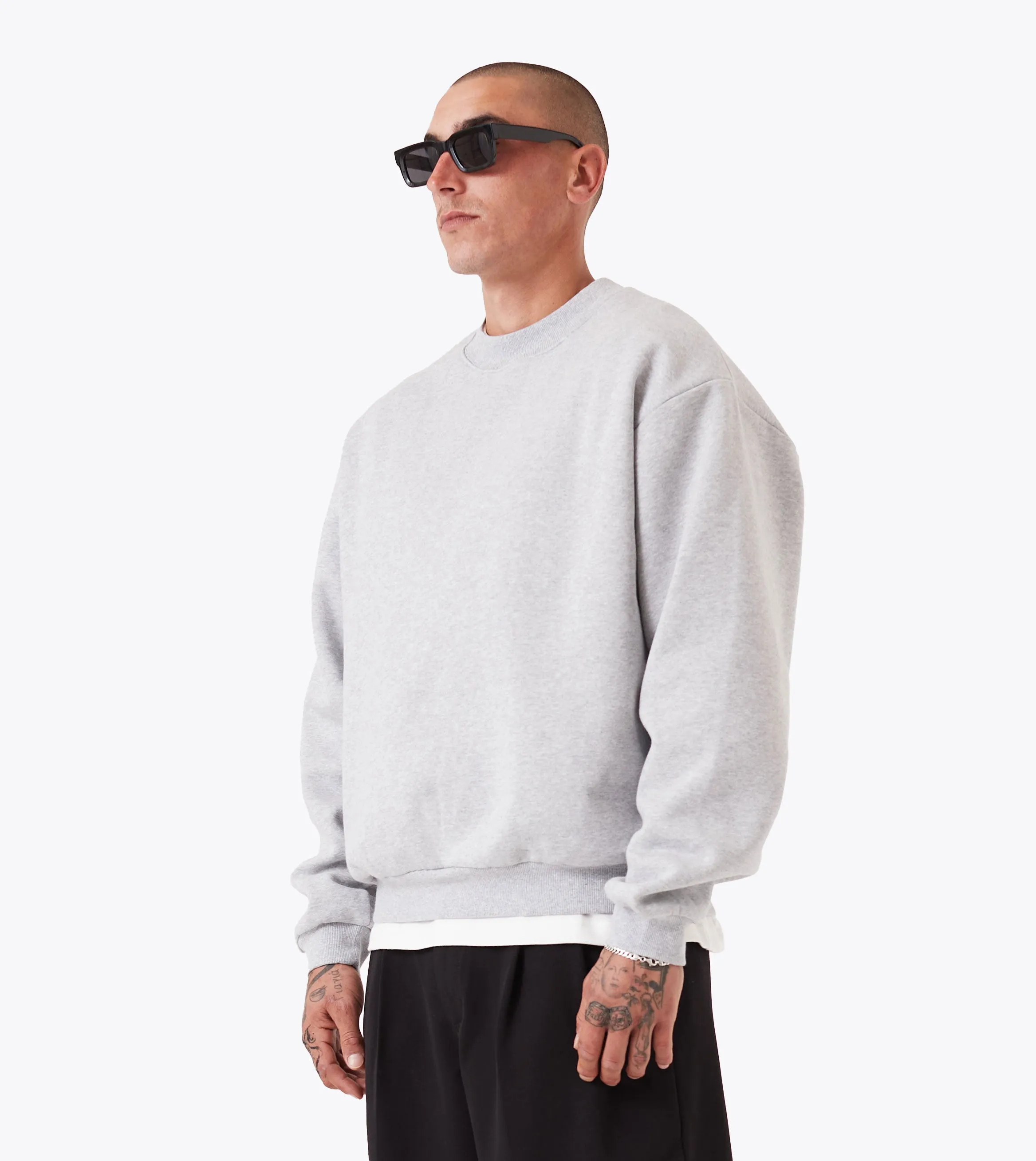 Box Crew Grey Marle sold by Zanerobe product image thumbnail 3