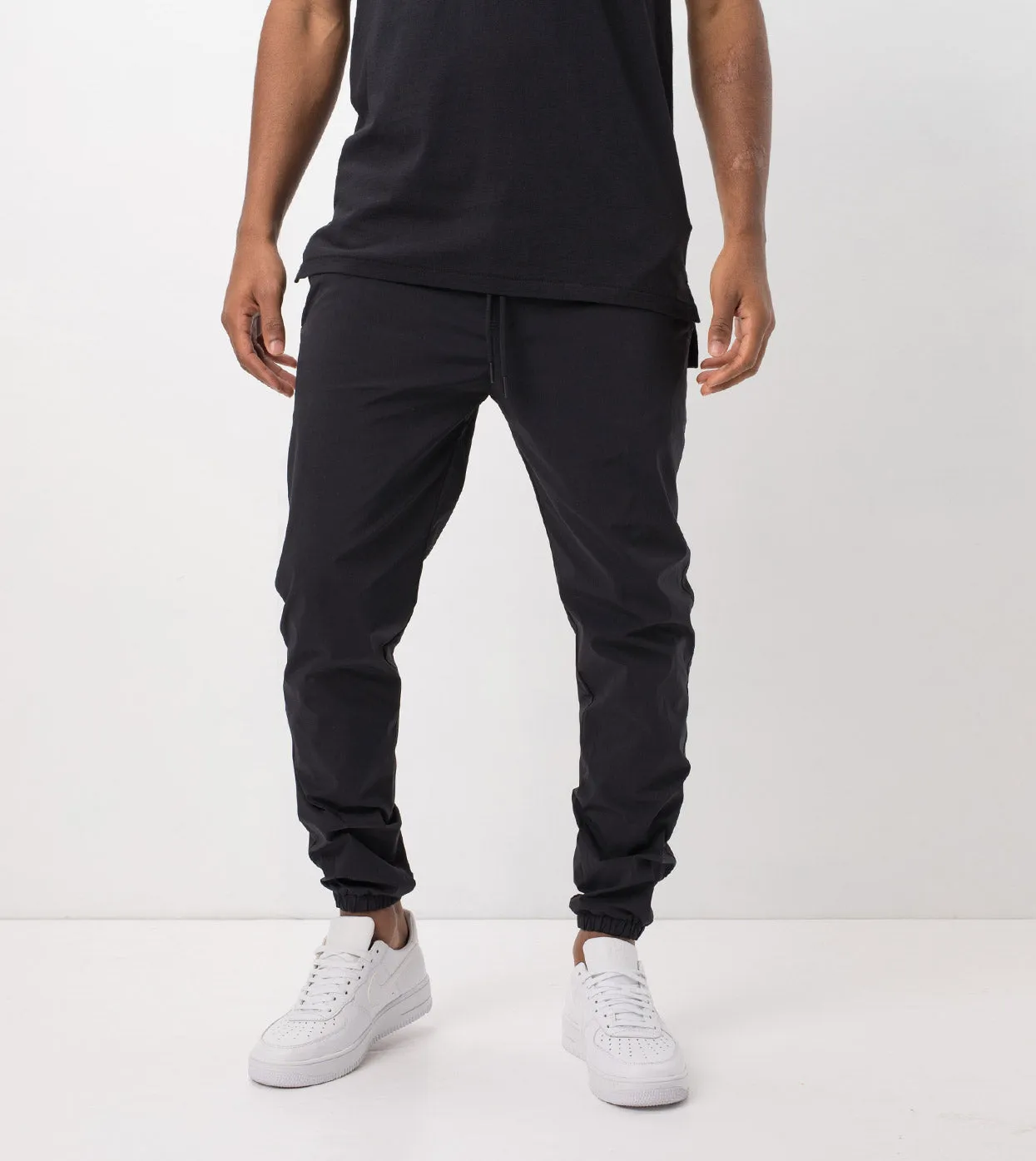 Jumpshot Jogger Black sold by Zanerobe