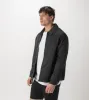 Satin Coach Jacket Black sold by Zanerobe