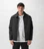 Satin Coach Jacket Black sold by Zanerobe