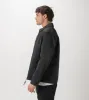 Satin Coach Jacket Black sold by Zanerobe