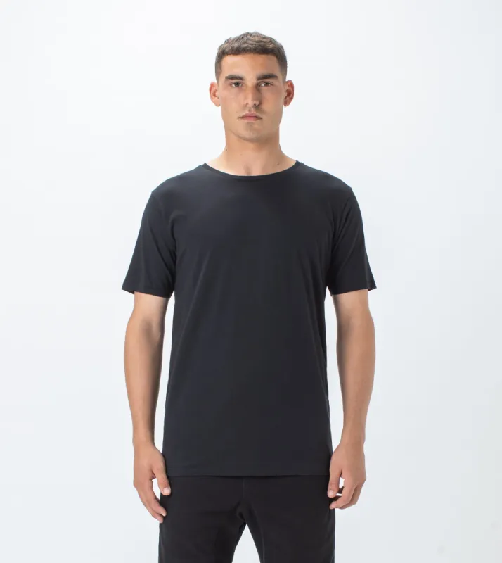 Flint Tee Black sold by Zanerobe